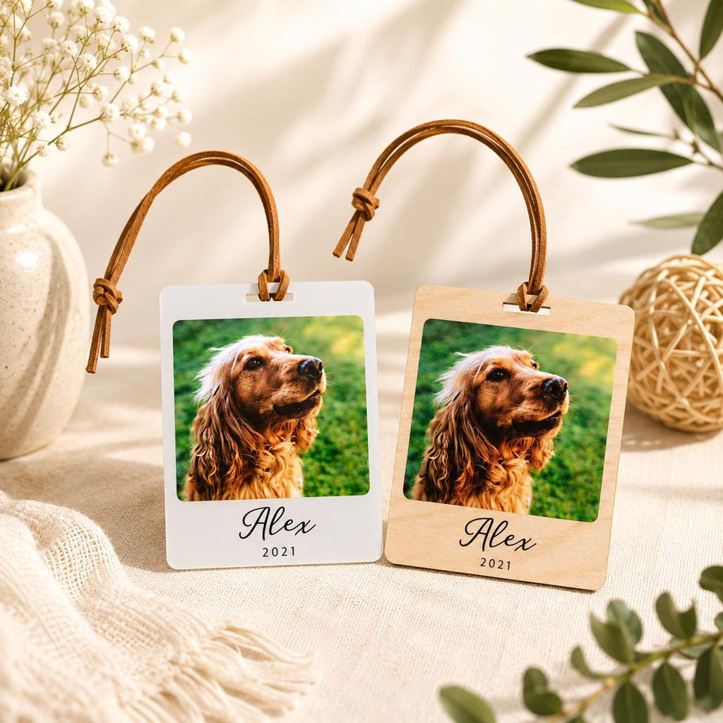 Personalized Photo Luggage Tag, Custom Picture Travel Tag, Wedding, Family, Pet Memorial Gift — photo 5