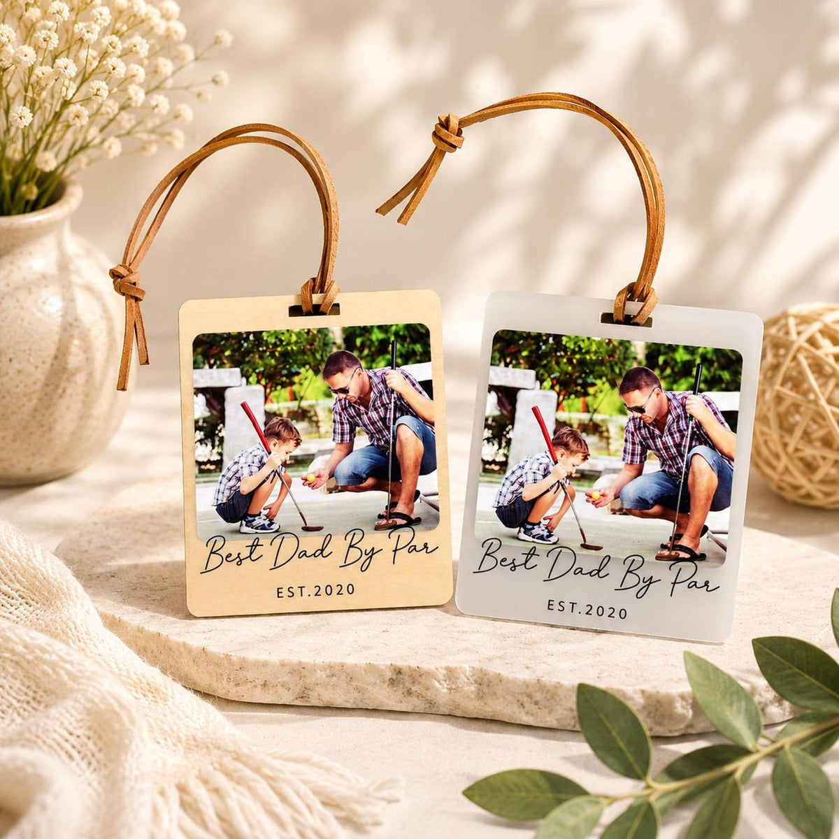 Personalized Photo Luggage Tag, Custom Picture Travel Tag, Wedding, Family, Pet Memorial Gift — photo 1