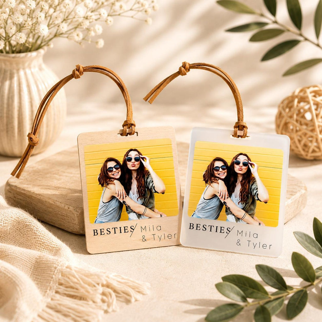 Personalized Photo Luggage Tag, Custom Picture Travel Tag, Wedding, Family, Pet Memorial Gift — photo 2