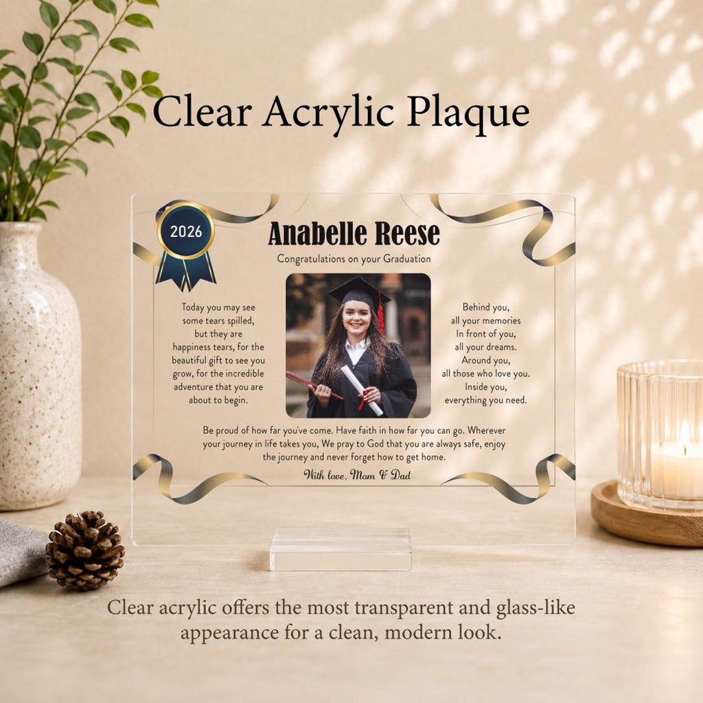 Custom Graduation Photo Plaque, Personalized Graduation Keepsake, Class of 2026 Graduation Gift — photo 8