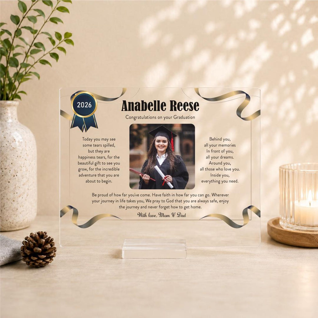 Custom Graduation Photo Plaque, Personalized Graduation Keepsake, Class of 2026 Graduation Gift — photo 3