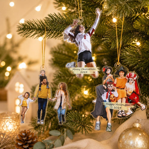 Custom Photo Cutout Ornament, Personalized Acrylic Christmas Keepsake — photo 1