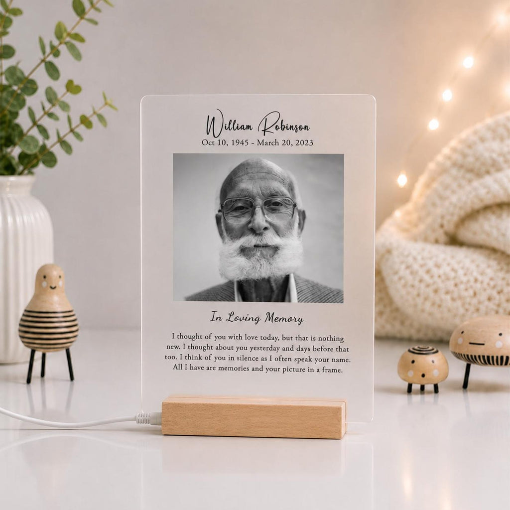 Personalized Memorial Photo Plaque for a Loved One — photo 2