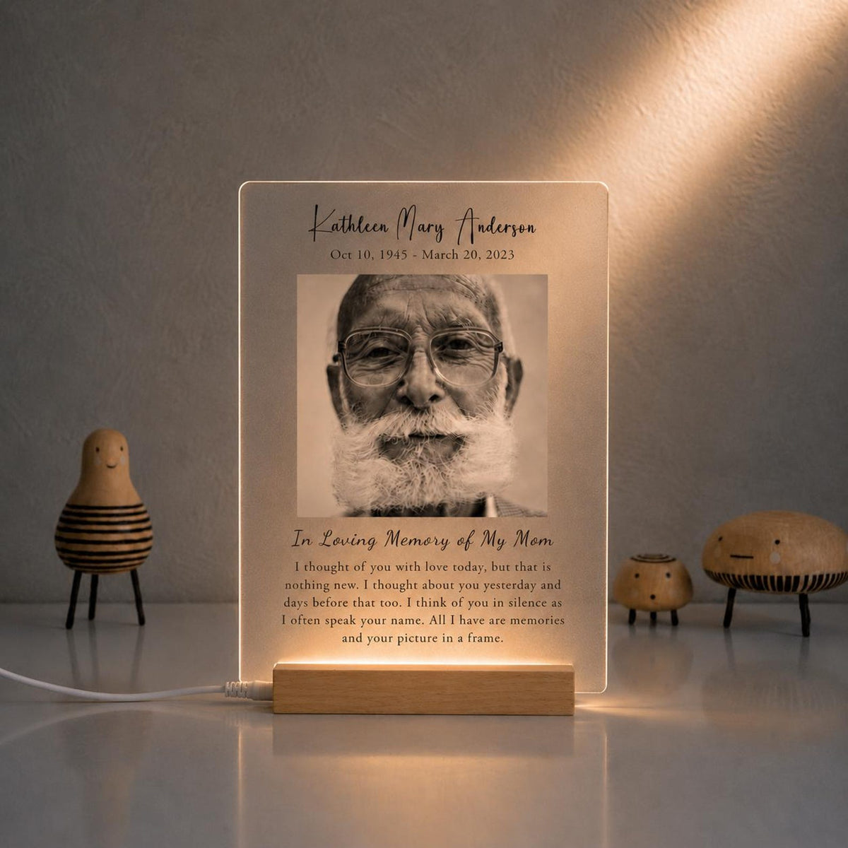 Personalized Memorial Photo Plaque for a Loved One — photo 1