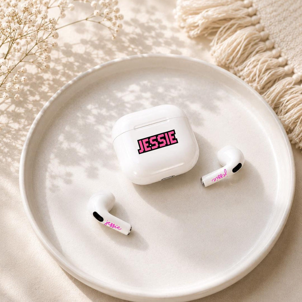 Personalized Name Decal | Custom UV DTF Sticker for Earbuds, Cases & Small Accessories | Waterproof Name Sticker — photo 2