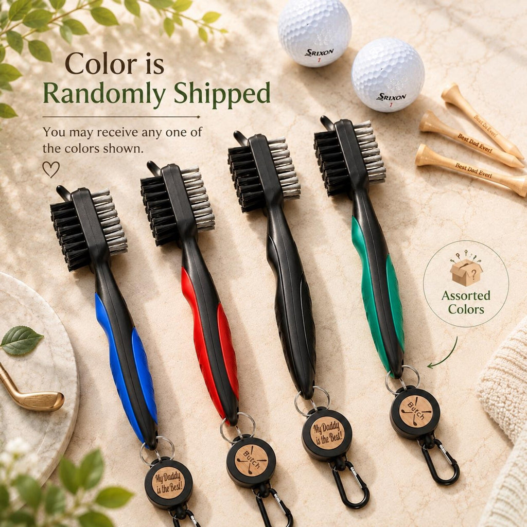 Custom Golf Club Brush, Groove Cleaner, 3-in-1 Retractable Cleaning Brush, Personalized Gift — photo 5