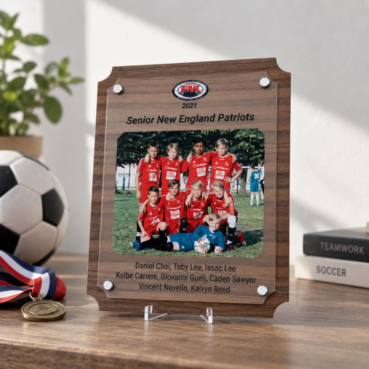 Custom Sports Plaque | Team Photo Plaque | Sponsor Thank You Plaque | Soccer, Football, Baseball, Volleyball, Baseketball and more. — photo 2