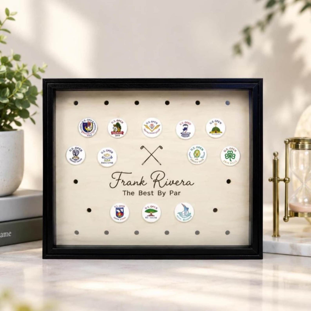 Custom Golf Ball Marker Display | Personalized Display for Golfers | Ball Marker Collection | Display Case — photo 2