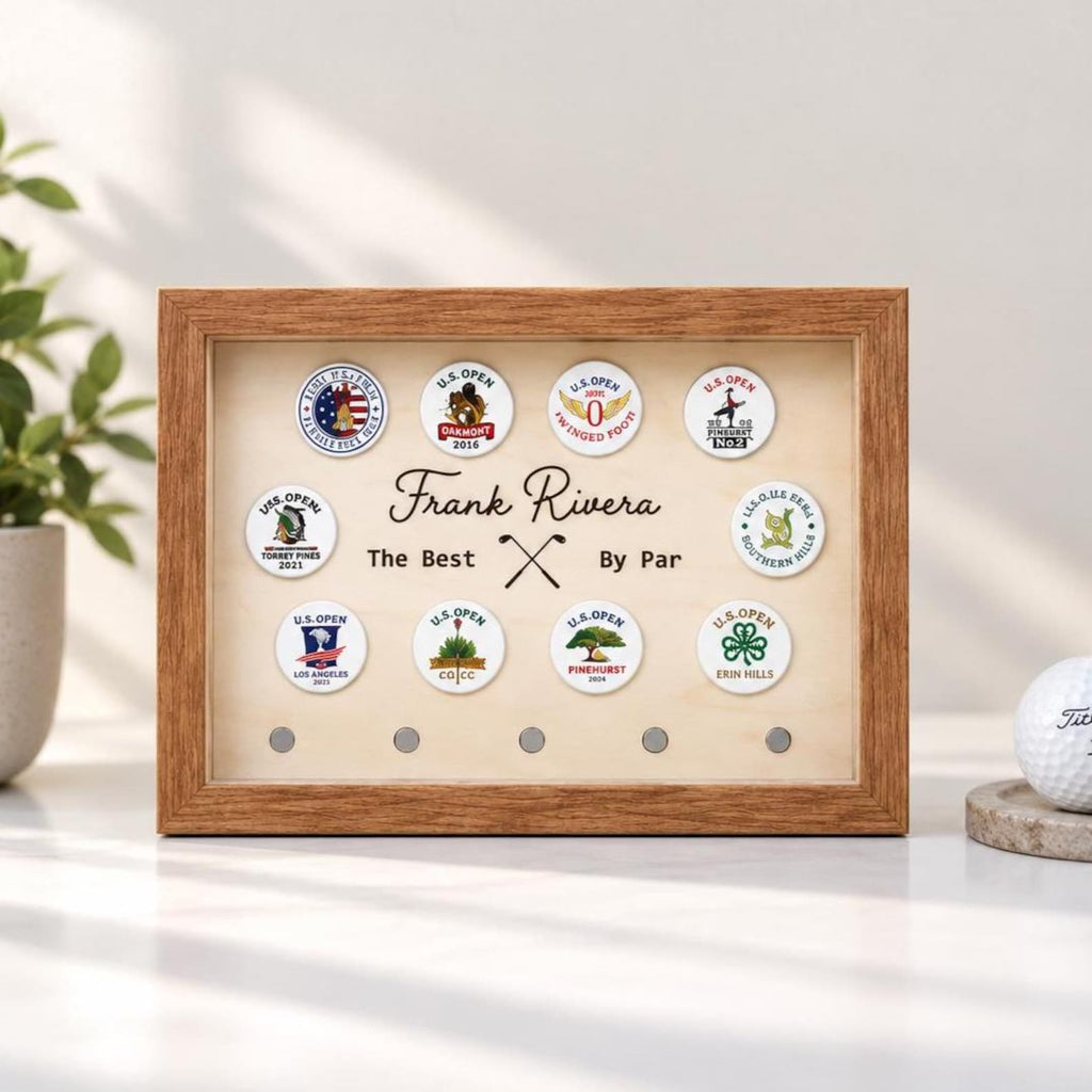 Custom Golf Ball Marker Display | Personalized Display for Golfers | Ball Marker Collection | Display Case — photo 3