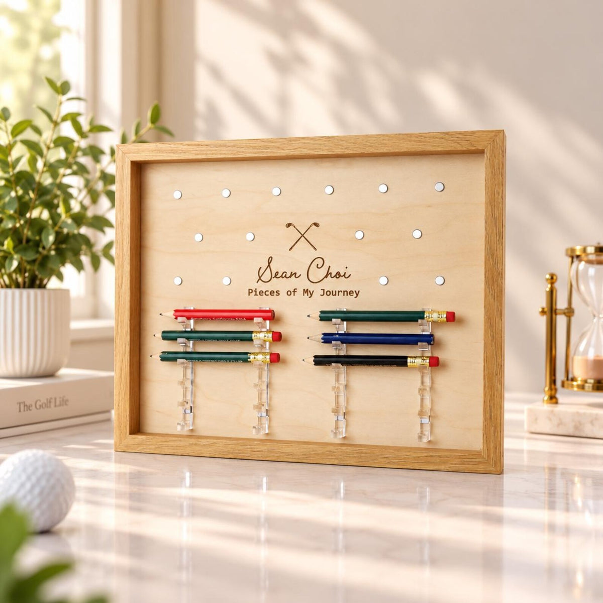 Golf Pencil & Ball Marker Display Frame | Golf Memory Collection Holder — photo 3