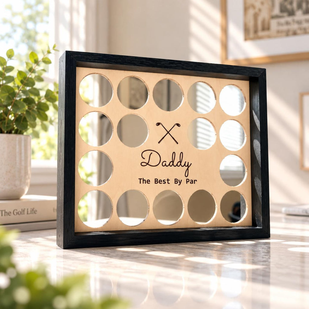 Custom Golf Ball Display Frame | Golf Ball Holder | Personalized Golf Ball Collection | Stand or Hang — photo 4