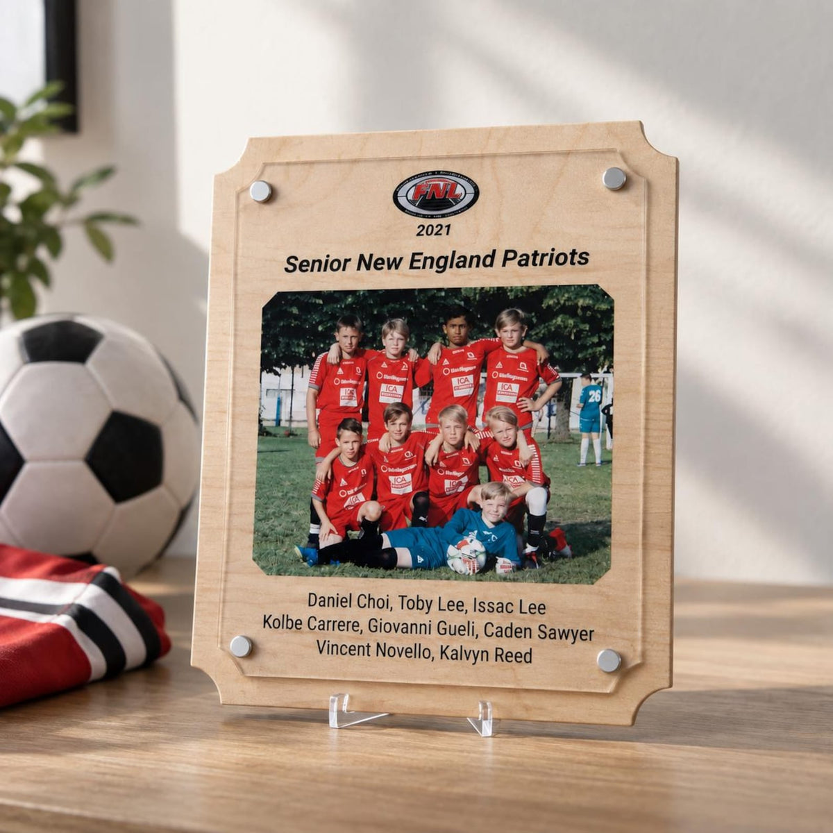 Custom Sports Plaque | Team Photo Plaque | Sponsor Thank You Plaque | Soccer, Football, Baseball, Volleyball, Baseketball and more. — photo 1