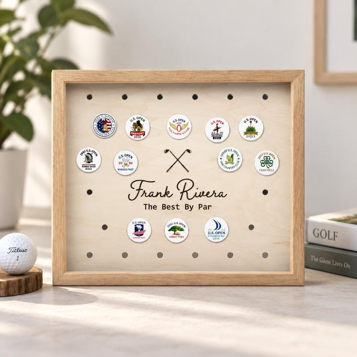 Custom Golf Ball Marker Display | Personalized Display for Golfers | Ball Marker Collection | Display Case — photo 1