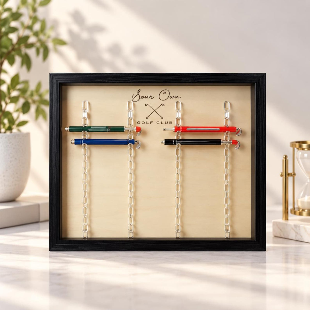 Golf Pencil & Ball Marker Display Frame | Golf Memory Collection Holder — photo 1