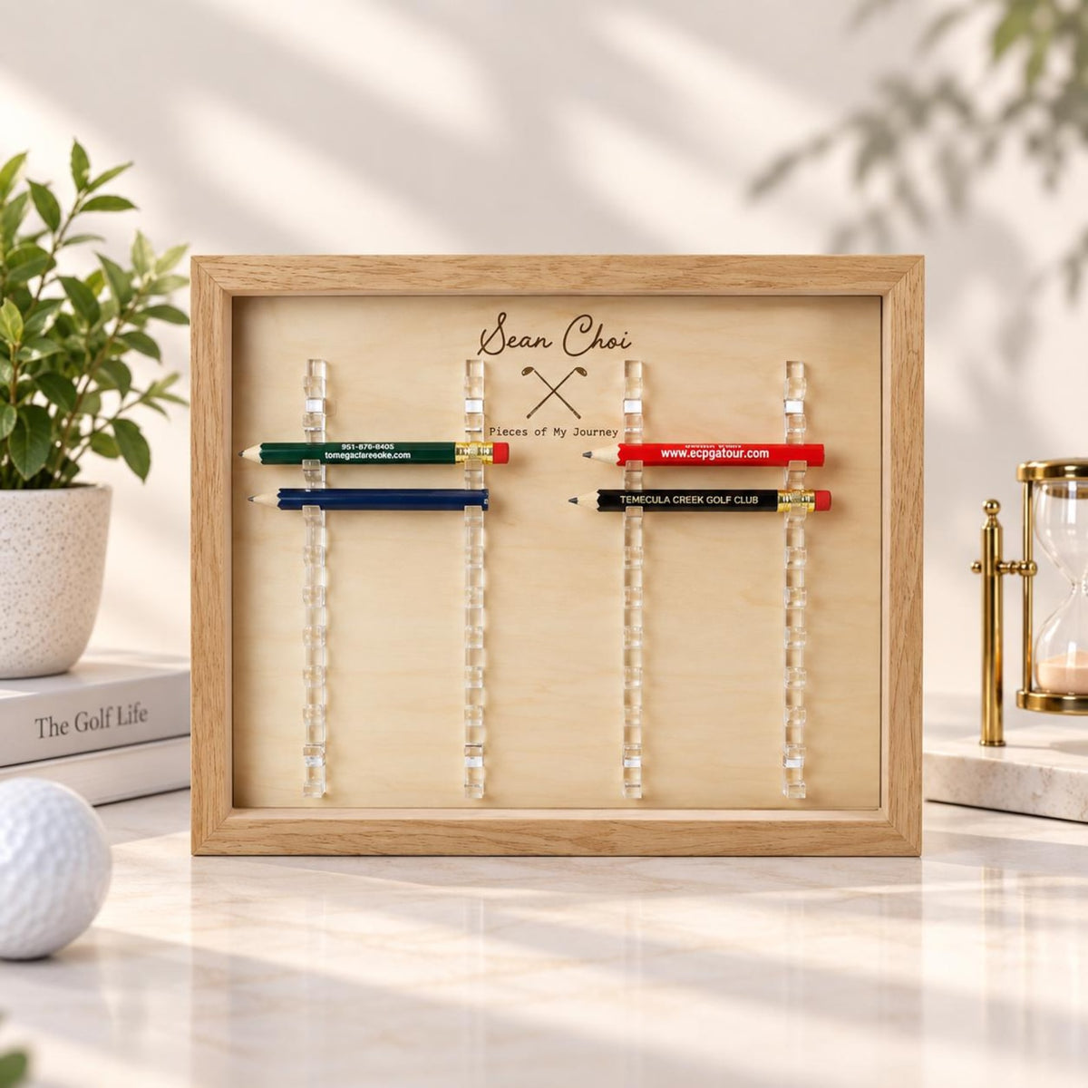 Golf Pencil & Ball Marker Display Frame | Golf Memory Collection Holder — photo 2