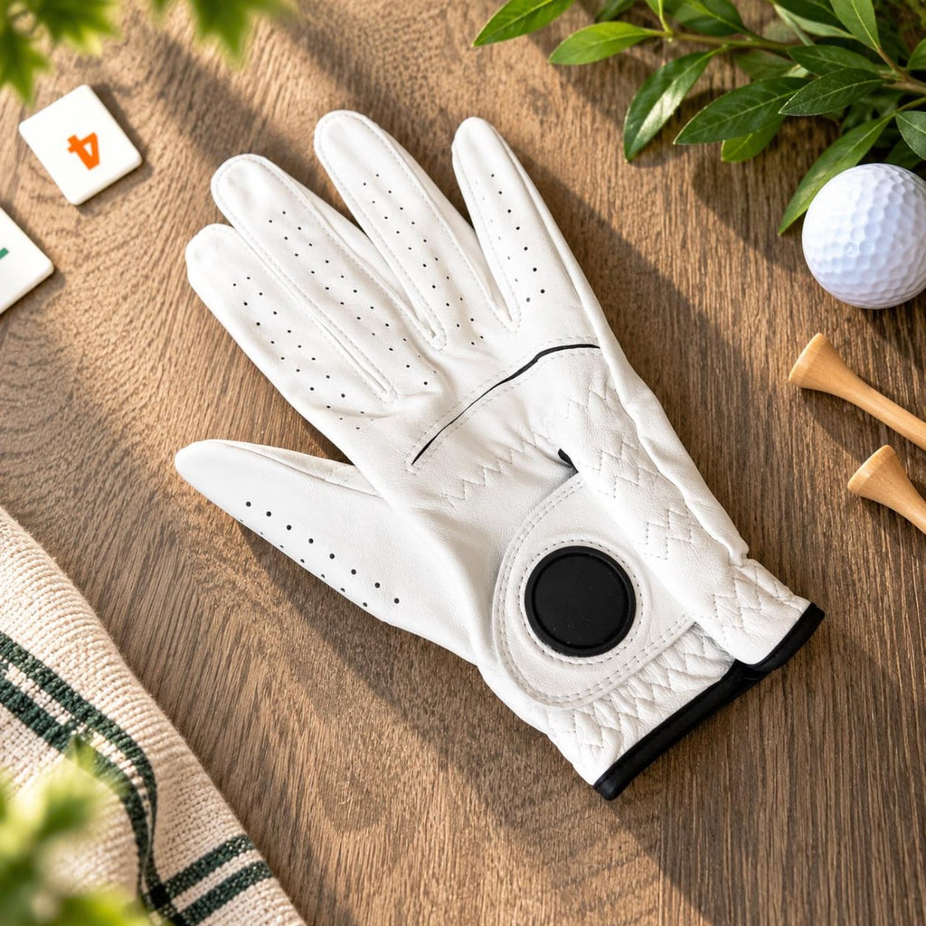 Personalized Women’s Golf Glove with Custom Wood Ball Marker, Cabretta Leather Golf Glove, Monogram Golf Gift for Her — photo 3
