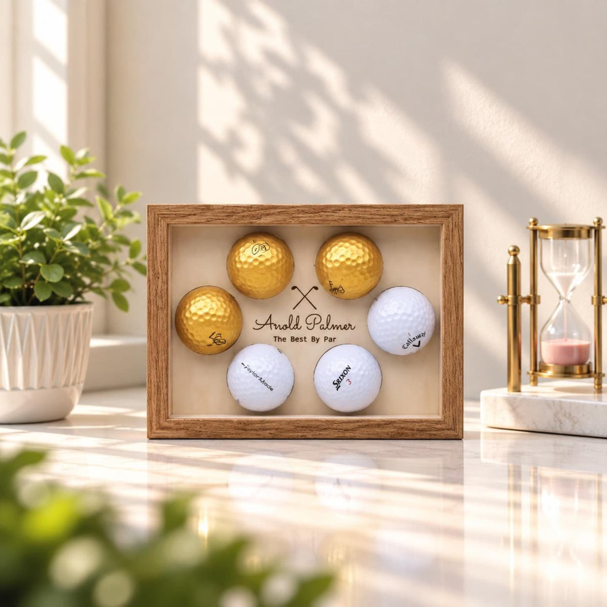 Custom Golf Ball Display Frame | Golf Ball Holder | Personalized Golf Ball Collection | Stand or Hang — photo 2