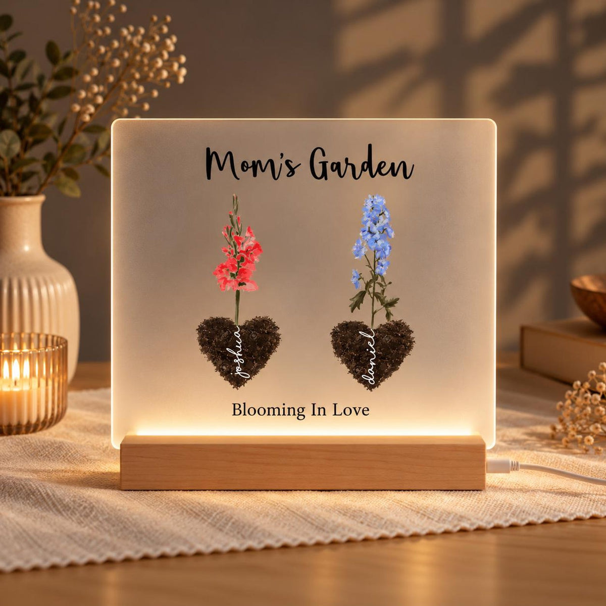 Birth Flowers Print with Names, Mom's Garden, Grandma's Garden, Family Birth Month Flowers — photo 3