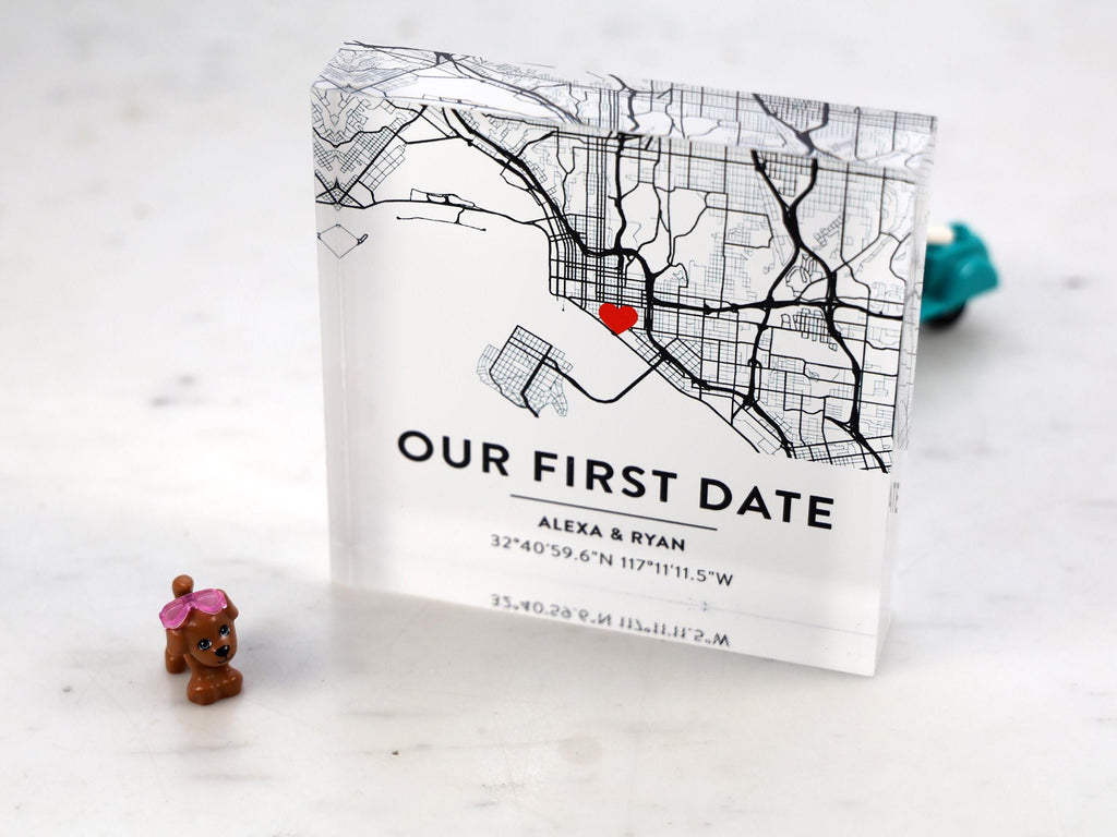 Custom Event Map Acrylic Block, Corporate Event Keepsake, Conference Attendee Gift, Leadership Program Souvenir — photo 2