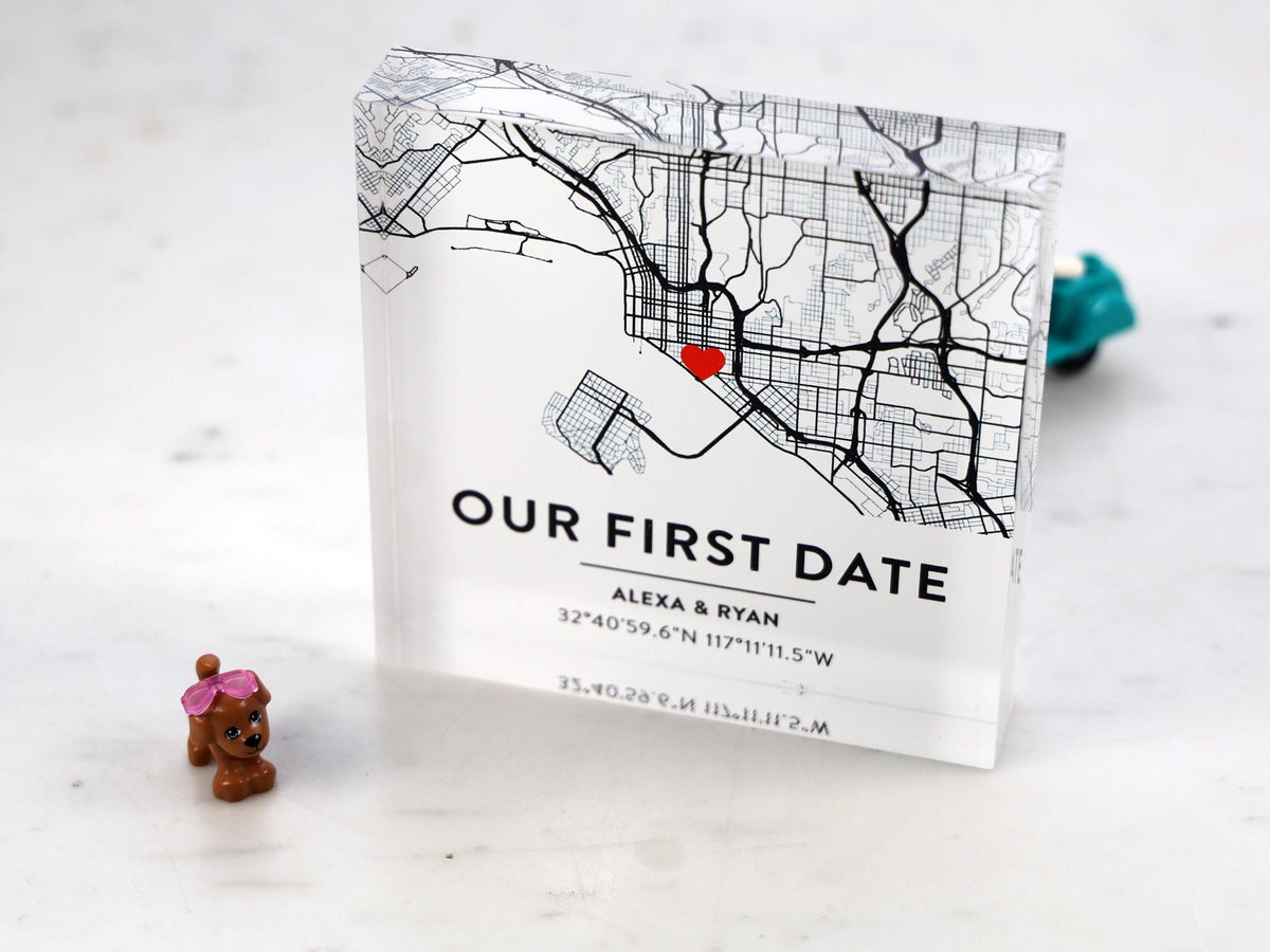 Custom Event Map Acrylic Block, Corporate Event Keepsake, Conference Attendee Gift, Leadership Program Souvenir — photo 2