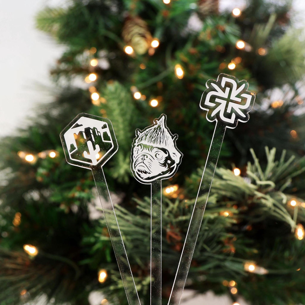Custom Logo Acrylic Drink Stirrers, Laser Engraved — photo 8
