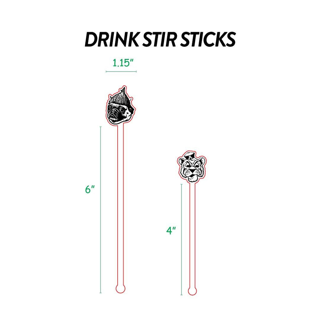 Custom Logo Acrylic Drink Stirrers, Laser Engraved — photo 4