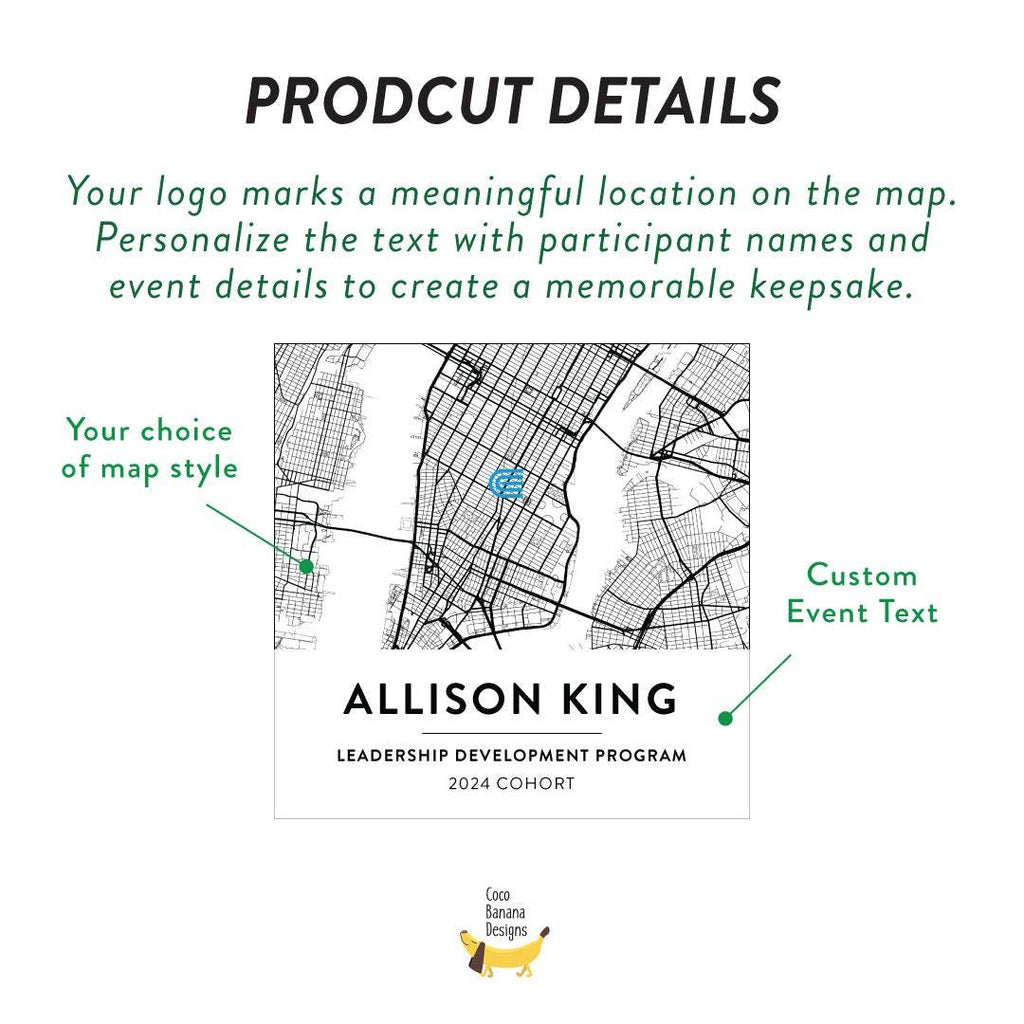Custom Event Map Acrylic Block, Corporate Event Keepsake, Conference Attendee Gift, Leadership Program Souvenir — photo 6