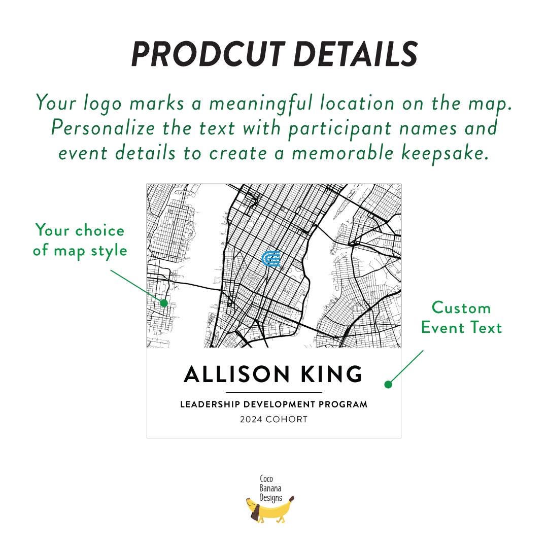 Custom Event Map Acrylic Block, Corporate Event Keepsake, Conference Attendee Gift, Leadership Program Souvenir — photo 6