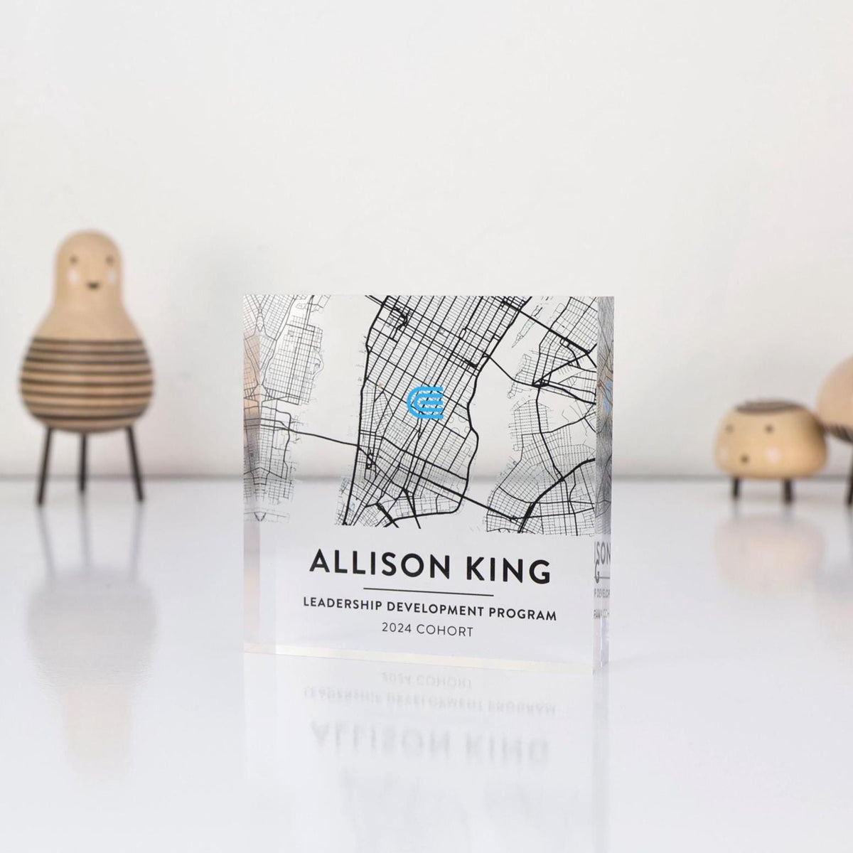 Custom Event Map Acrylic Block, Corporate Event Keepsake, Conference Attendee Gift, Leadership Program Souvenir — photo 3