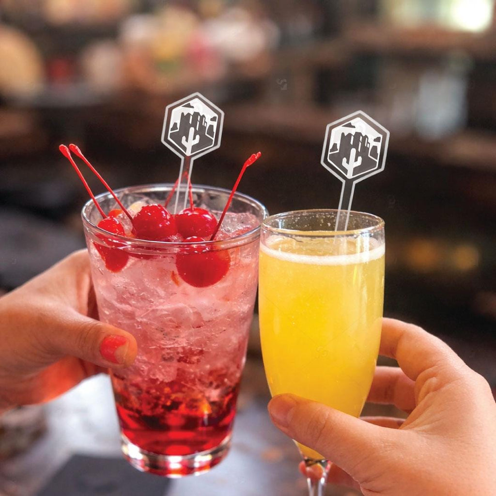Custom Logo Acrylic Drink Stirrers, Laser Engraved — photo 2