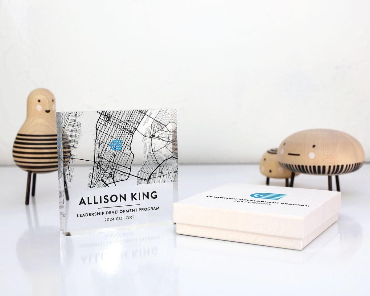 Custom Event Map Acrylic Block, Corporate Event Keepsake, Conference Attendee Gift, Leadership Program Souvenir — photo 4