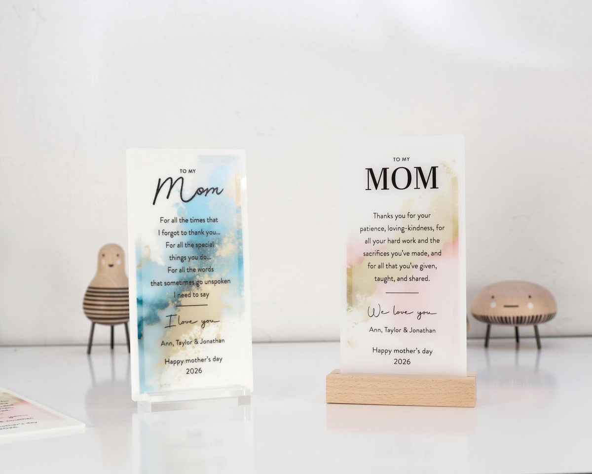 Custom Inspirational Quote Plaque Personalized Acrylic Gift for Mom Custom Message Sign Father’s Day Gift — photo 3