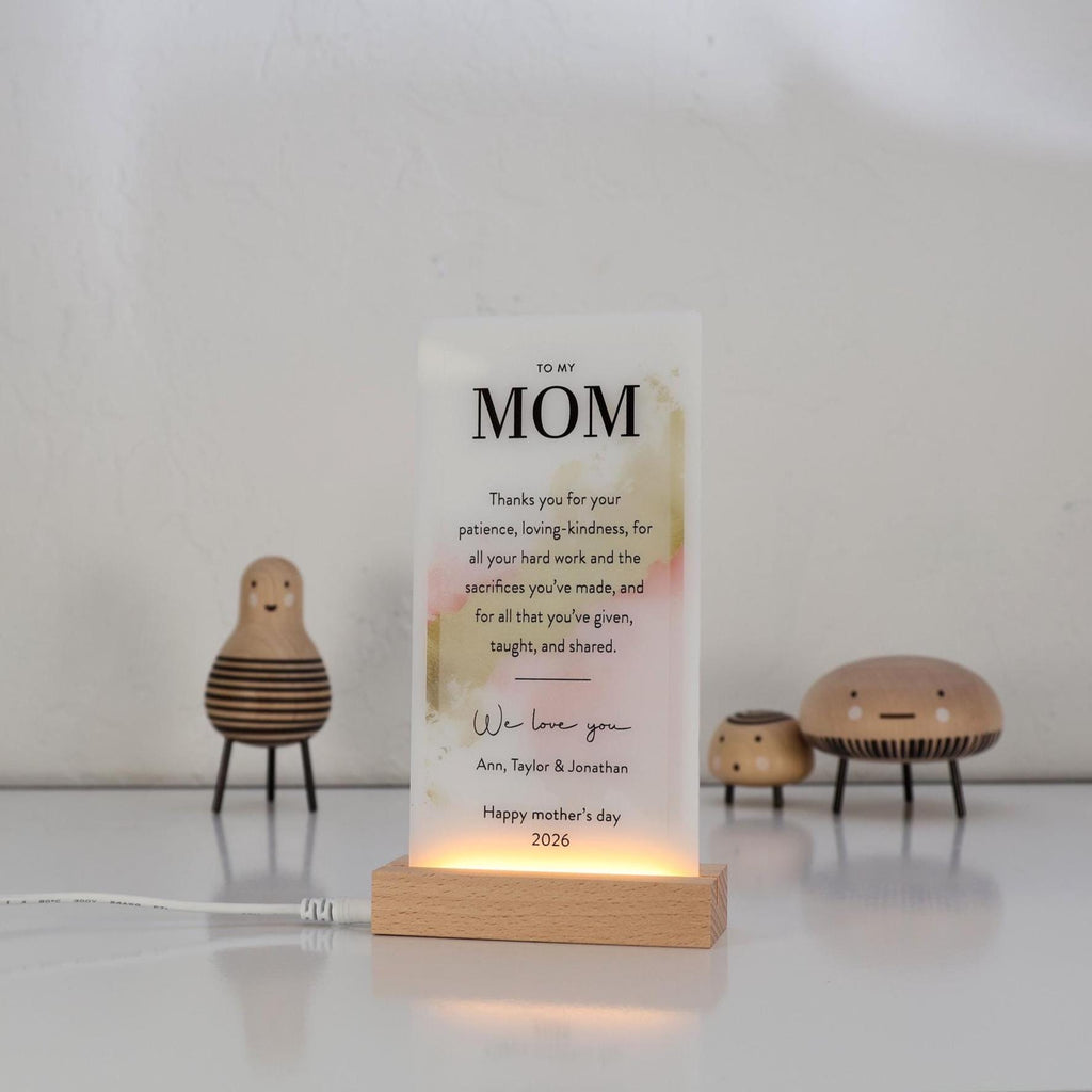 Custom Inspirational Quote Plaque Personalized Acrylic Gift for Mom Custom Message Sign Father’s Day Gift — photo 14
