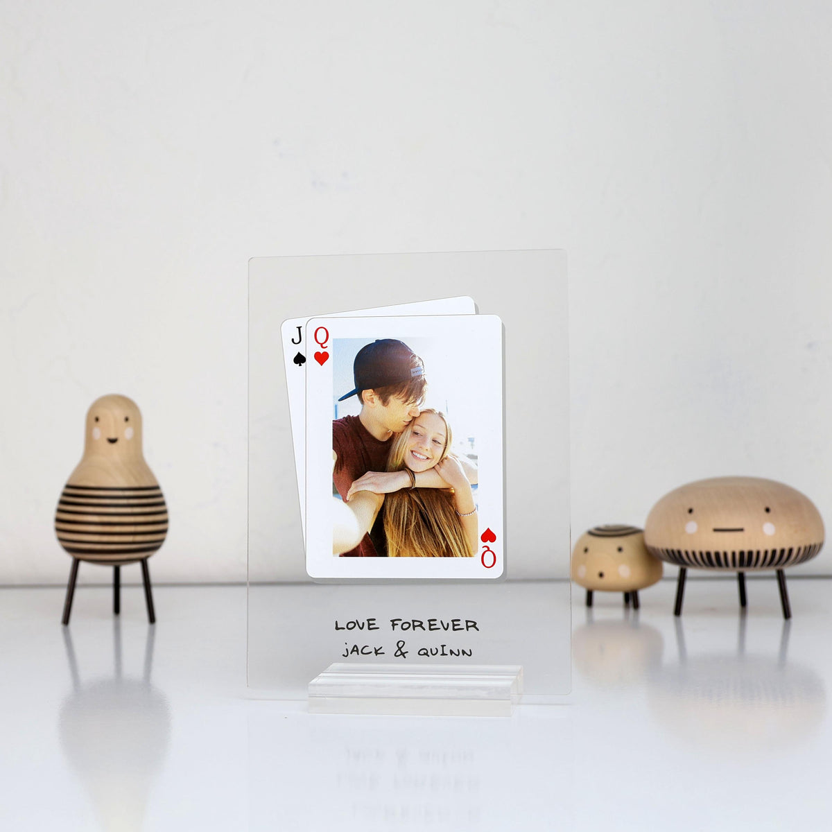 Custom Playing Card Photo Plaque Personalized Couple Gift Acrylic Photo Frame Anniversary Gift for Him — photo 2