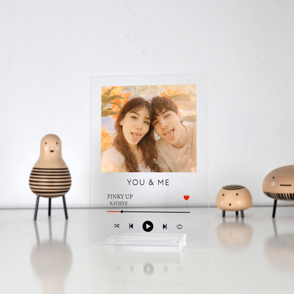 Personalized Photo Plaque with Custom Text Music Player Style Acrylic Frame Unique Couple Gift Anniversary — photo 10