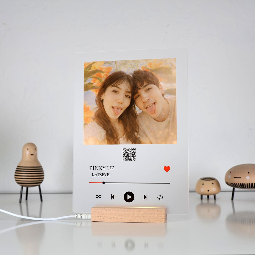 Personalized Photo Plaque with Custom Text Music Player Style Acrylic Frame Unique Couple Gift Anniversary — photo 11