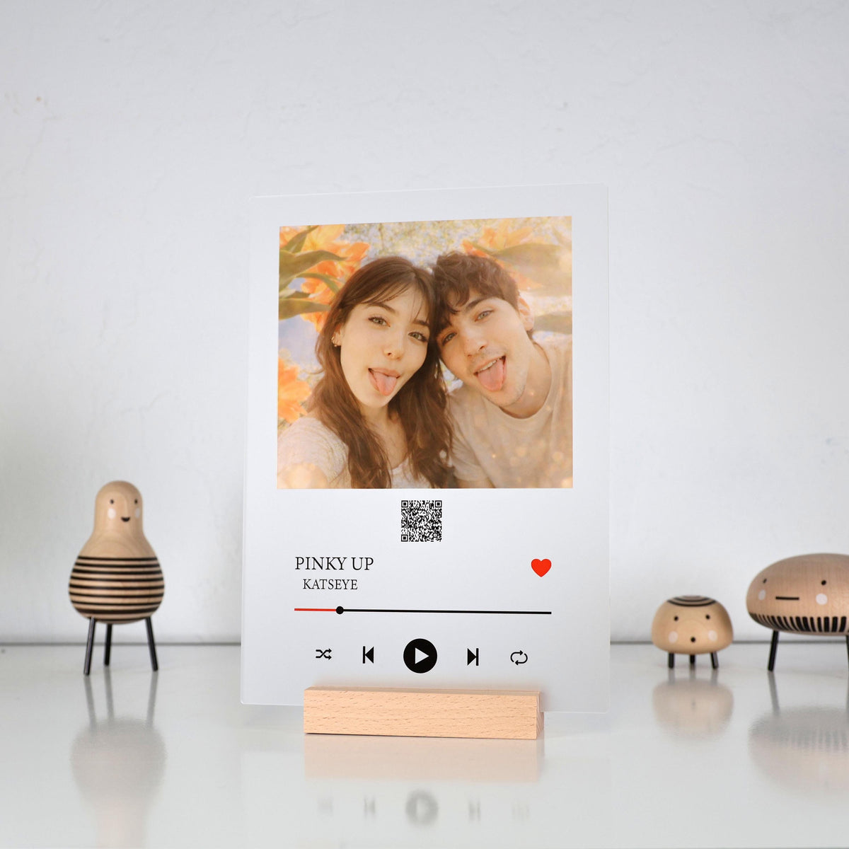 Personalized Photo Plaque with Custom Text Music Player Style Acrylic Frame Unique Couple Gift Anniversary — photo 2