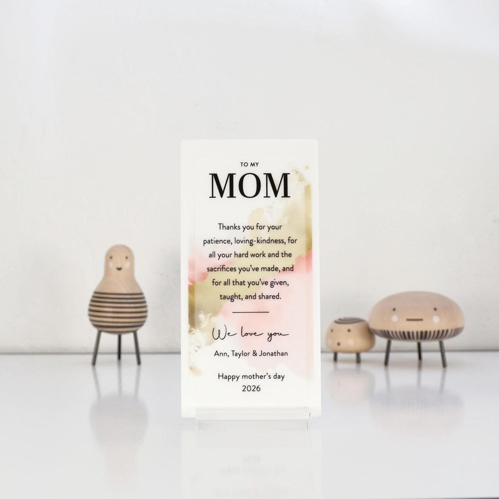 Custom Inspirational Quote Plaque Personalized Acrylic Gift for Mom Custom Message Sign Father’s Day Gift — photo 8
