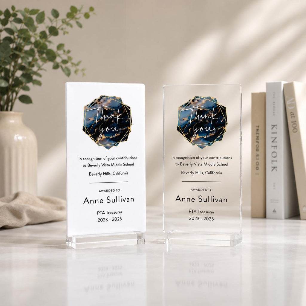 Personalized Acrylic Award Plaque | Custom Logo & Text Recognition Gift for PTA, Business,  Organizations — photo 7