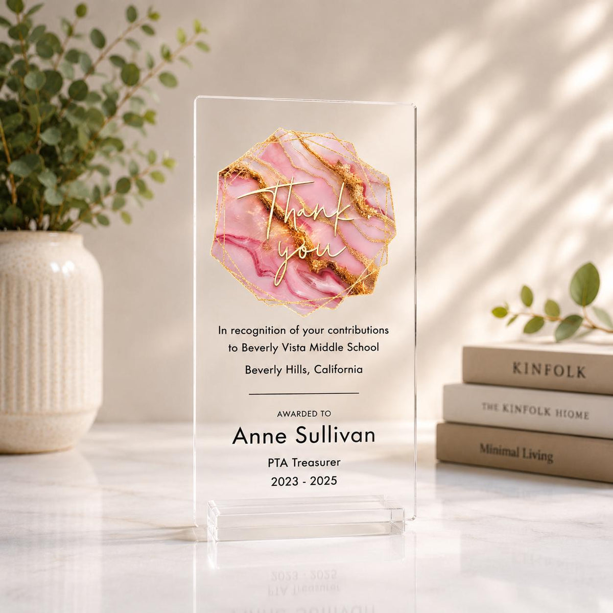 Personalized Acrylic Award Plaque | Custom Logo & Text Recognition Gift for PTA, Business,  Organizations — photo 14