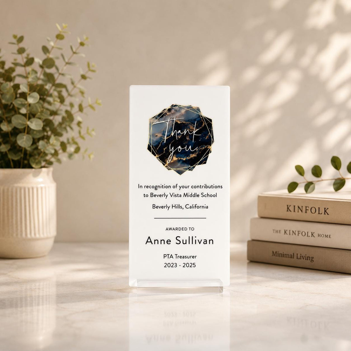 Personalized Acrylic Award Plaque | Custom Logo & Text Recognition Gift for PTA, Business,  Organizations — photo 9