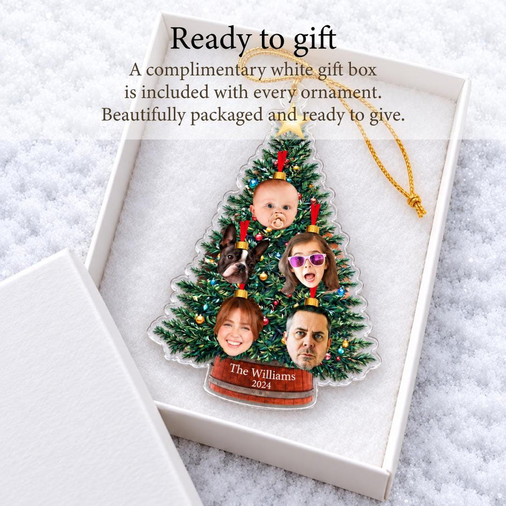 Custom Family Face Christmas Ornament, Personalized Photo Ornament, Funny Holiday Keepsake — photo 4